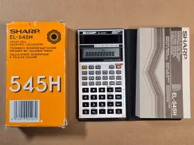 EL-545H SHARP Solar Scientific Calculator Box Manual