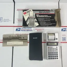 EL-550-T SHARP Handheld Printing Scientific Calculator
