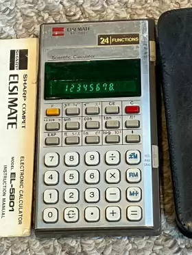 EL-5801 SHARP Scientific Calculator Manual Sleeve #3