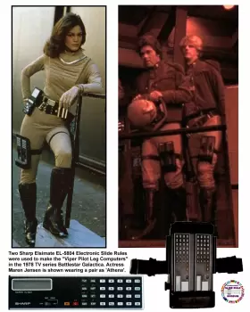 EL-5804 SHARP Battlestar Galactica Viper Pilot Leg Computers #2