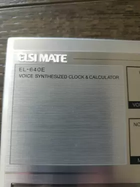 EL-640 SHARP Elsi Mate Voice Synthesized Clock Calculator #3
