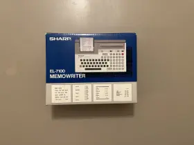 EL-7100 SHARP Box Memowriter Calculator Memo