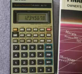EL-731 SHARP Financial Calculator Owners Manual #3