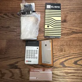 EL-8015 SHARP Calculator Rechargeable Box