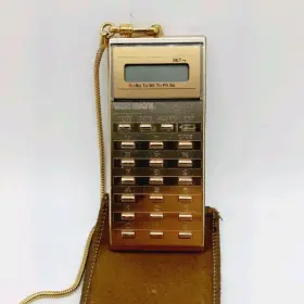 EL-8061E SHARP Mini Calculator Elsi Mate Watch Fob Chain #2