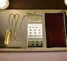 EL-8061E SHARP Mini Calculator Elsi Mate Watch Fob Chain