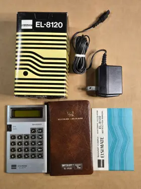 EL-8120 SHARP Calculator Clean Box Manual Great