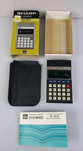 EL-8131 SHARP Elsi Mate Calculator Box