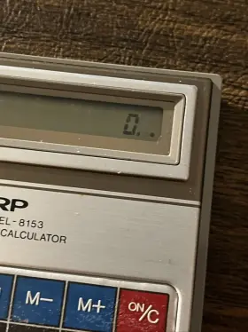 EL-8153 SHARP Elsi Mate Calculator Box #3