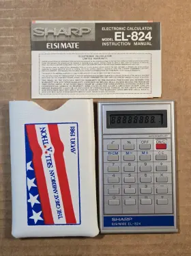 EL-824 SHARP Pocket Calculator Avon Great American Sell Thon