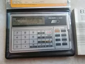 EL-8245E SHARP Elsi Mate Credit Card Calculator Clock Alarm #2