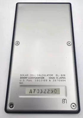 EL-826 SHARP Elsi Mate Pocket Solar Calculator #2