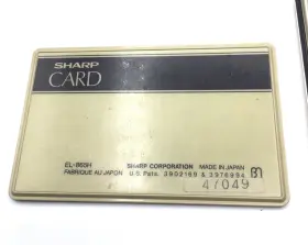 EL-865H SHARP Solar Power Calculators Card Technico #3