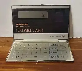 EL-866 SHARP Elsi Mate Card Solar Cell Calculator