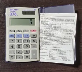 EL376L SHARP Elsi Mate Twin Power Calculator