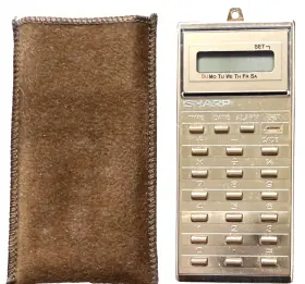 EL8061 SHARP Mini Pocket Calculator Alarm Clock Tone