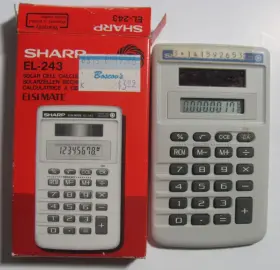 ES-243 SHARP Solar Cell Calculator Box