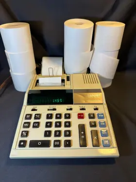 OS-2169 SHARP Compet Calculator Rolls Paper