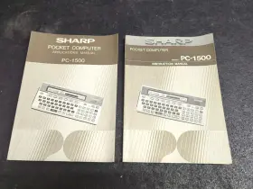 PC-G580V SHARP Pocket Calculator Manual Instruction