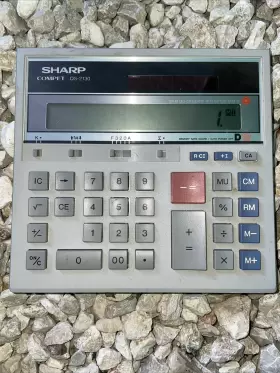 QS-2130 SHARP Compet Solar Battery Desktop Calculator #2
