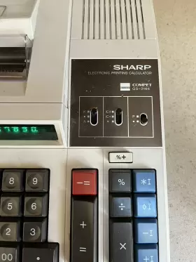 QS-2166 SHARP Printing Calculator Compet Paper #3