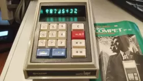 QT-8D SHARP Desktop Calculator Micro Compet
