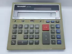QV-2150 SHARP Office Solar Calculator Battery Backup