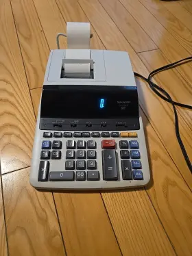RT6-13734-E SHARP Printing Calculator Lines Sec