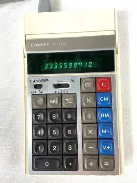 VX-1118 SHARP Compet Desktop Calculator