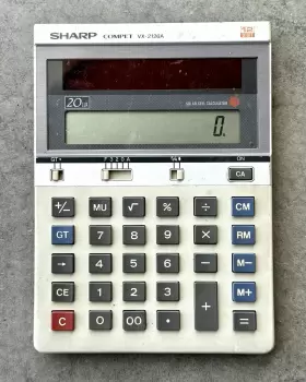 VX-2126A SHARP Compet Solar Calculator