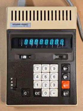 SE-50 SILVER REED Desktop Calculator Vfd Display