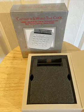 676-203 SWINTON TRADING Calculator Clock Nos Swint