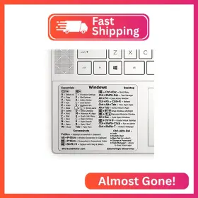 SCS-774 SYNERLOGIC Windows Keyboard Shortcut Sticker Lamina