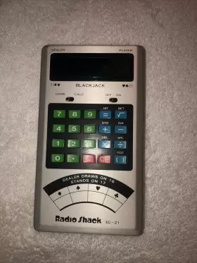 BLACKJACK-21 TANDY Pocket Calculator #2