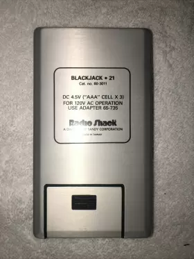 BLACKJACK-21 TANDY Pocket Calculator #3