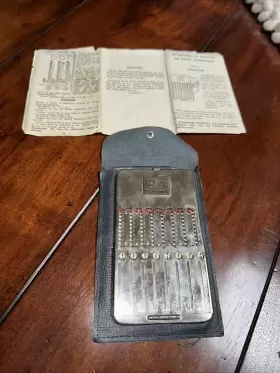 1940S TASCO Pocket Arithmometer Stylist Set