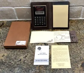 SL676CK TECHNICA Technico Calculator Cowhide Bifold Hazel Nos