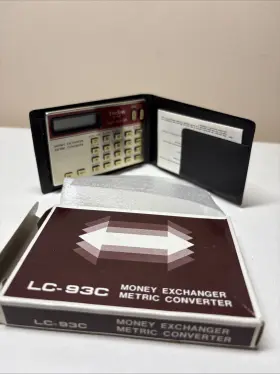LC-93C TECXON Pocket Calculator Exchanger Taiwan Batter
