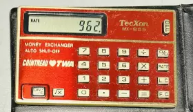 MX-855 TECXON Pocket Calculator Exchanger Cointreau Twa #2