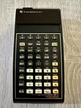 TI-58C TEXAS INSTRUMENTS Programmable Calculator Charger #2
