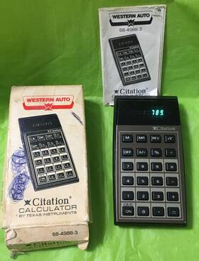 66-4988-3 TEXAS INSTRUMENTS Citation Calculator Western Auto