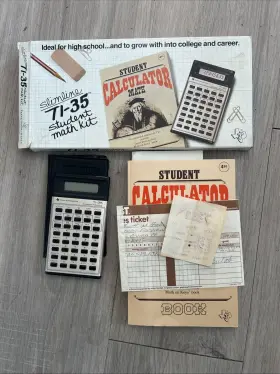 EARLY1980 TEXAS INSTRUMENTS Slimline Calculator Receipt