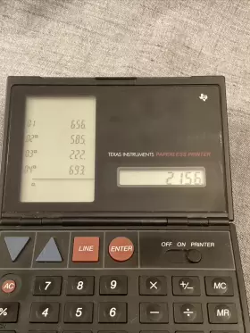 I-0987 TEXAS INSTRUMENTS Collectors Calculator Paperless #2