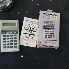 T-1001 TEXAS INSTRUMENTS Vinatge Calculator Instruction Book