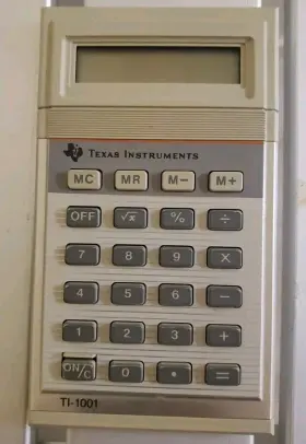 TI-1001 TEXAS INSTRUMENTS Pocket Calculator Battery