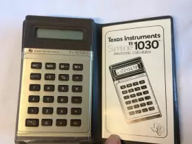 TI-1030 TEXAS INSTRUMENTS Line Calculator Manual