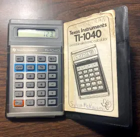 TI-1040 TEXAS INSTRUMENTS Pocket Calculator Manual