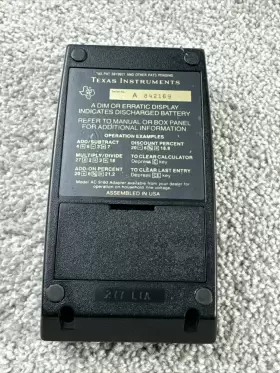 TI-1265 TEXAS INSTRUMENTS Calculator #2
