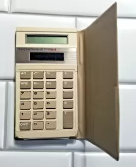 TI-1706II TEXAS INSTRUMENTS Solar Calculator Cover #2