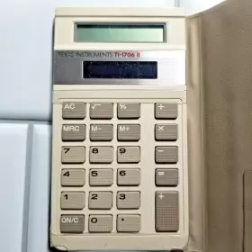 TI-1706II TEXAS INSTRUMENTS Solar Calculator Cover #3